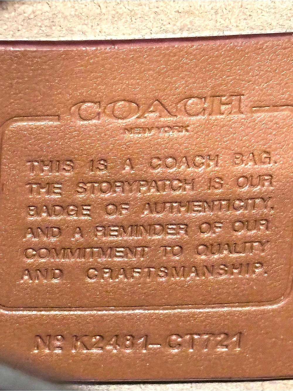 Coach Western Tabby
In Maple Color - Picture 3 of 9